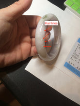 Load image into Gallery viewer, 61mm Certified type A 100% Natural green/white/purple Jadeite bangle BH30-5425