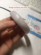 Load image into Gallery viewer, 54mm Certified type A 100% Natural light green purple white Jadeite bangle BP170-1055