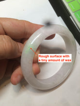 Load image into Gallery viewer, 57.5mm Certified 100% natural Type A sunny green/purple jadeite jade bangle AX90-1457