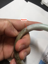 Load image into Gallery viewer, 59.2mm certified Type A 100% Natural green brown pink Jadeite Jade bangle BL120-9433