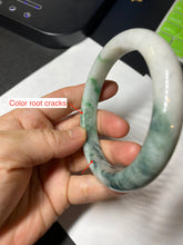 Load image into Gallery viewer, 60mm Certified 100% natural Type A sunny green/brown jadeite jade bangle BH39-4358
