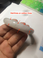 Load image into Gallery viewer, 57mm Certificated Type A 100% Natural white/sunny green/purple jadeite jade bangle C90-9145