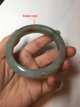 Load image into Gallery viewer, 56.2mm certified Type A 100% Natural green/red/gray/purple (FU LU SHOU) Jadeite Jade bangle BL78-8659