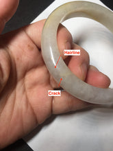 Load image into Gallery viewer, 57.5mm Certified Type A 100% Natural icy watery yellow purple Jadeite Jade bangle BL52-3270