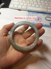 Load image into Gallery viewer, 57mm Certified Type A 100% Natural light green blue brown jadeite Jade bangle PC94-0362