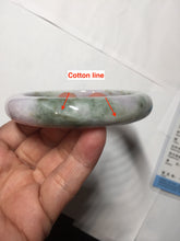 Load image into Gallery viewer, 61.5mm Certified Type A 100% Natural dark green/green/brown/black/purple chubby Jadeite bangle PB234-1099