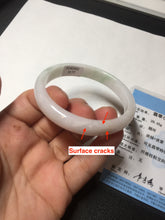 Load image into Gallery viewer, 52.8mm Certificated 100% natural type A sunny green/white/red jadeite jade bangle AF91-3177