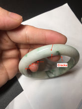 Load image into Gallery viewer, 54mm Certified 100% natural Type A sunny green/white  jadeite jade bangle BK97-0352