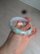 Load image into Gallery viewer, 56.5mm certified 100% natural type A sunny green/purple jadeite jade bangle BK66-4031