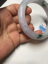 Load image into Gallery viewer, 58mm certified 100% natural type A light green/purple/yellow(FU LU SHOU)  jadeite jade bangle BN84-8722