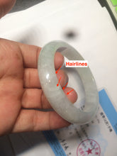Load image into Gallery viewer, 54.9mm certified natural Type A green/yellow/white jadeite jade bangle A107-5051