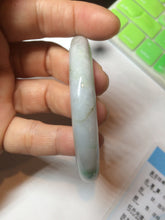 Load image into Gallery viewer, 56.4mm certificated Type A 100% Natural sunny green/white Jadeite Jade bangle Z131-2354