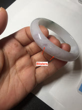 Load image into Gallery viewer, 52mm certified type A100% Natural green purple oval Jadeite Jade bangle BM34-0270