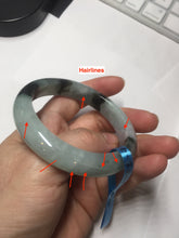 Load image into Gallery viewer, 53mm certified 100% natural Type A icy watery dark green brown jadeite jade bangle AH102-4492