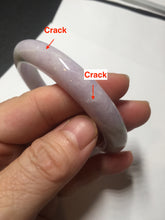 Load image into Gallery viewer, 57.5mm certified 100% natural type A light green/purple/yellow(FU LU SHOU)  jadeite jade bangle BN82-8715