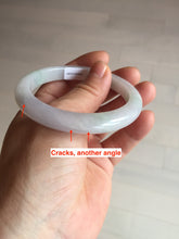 Load image into Gallery viewer, 54.7mm certified type A100% Natural green purple Jadeite Jade bangle BM35-0251