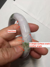 Load image into Gallery viewer, 61.5mm Certified Type A 100% Natural dark green/green/brown/black/purple chubby Jadeite bangle PB234-1099