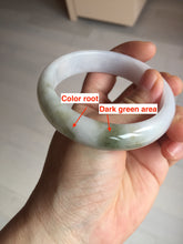 Load image into Gallery viewer, 57.7mm certified Type A 100% Natural sunny green yellow brown white purple Jadeite Jade bangle Y160-3009