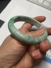 Load image into Gallery viewer, 56mm Certified Type A 100% Natural sunny green gray Jadeite Jade bangle BK131-4417