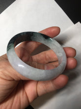 Load image into Gallery viewer, 53.4mm Certified Type A 100% Natural light purple/dark green jadeite Jade bangle BM60