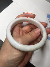 Load image into Gallery viewer, 59.5mm Certified Type A 100% Natural sunny green white (白底青) Jadeite Jade bangle BP42-3182