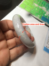 Load image into Gallery viewer, 55.6 mm Certified type A 100% Natural green/yellow/light purple with red floating flowers Jadeite bangle AZ85-1630