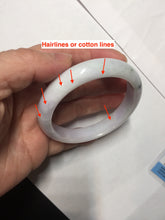 Load image into Gallery viewer, 54.8mm certified 100% natural Type A dark green/purple/white with green floating flowers jadeite jade bangle PB232-2827