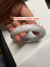 Load image into Gallery viewer, 58mm Certificate icy waterly light purple white orange jadeite jade bangle BF134-2650