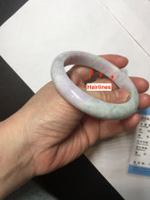 Load image into Gallery viewer, 59.5mm certified Type A 100% Natural light green sunny green red light purple Jadeite Jade bangle BF146-8461