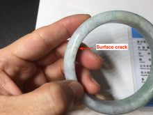 Load image into Gallery viewer, 59mm Certified Type A 100% Natural sunny green purple Jadeite Jade bangle BP39-1184