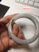 Load image into Gallery viewer, 54.5mm Certified Type A 100% Natural green white blue green brown purple Jadeite Jade bangle H158-7060