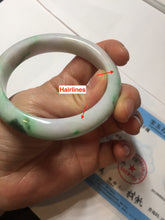 Load image into Gallery viewer, 56.5mm certified Type A 100% Natural sunny green/purple/white(白底青) Jadeite Jade bangle BF141-4072