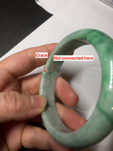 Load image into Gallery viewer, 55.8mm Certified 100% natural Type A sunny green jadeite jade bangle BM75-4431
