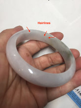 Load image into Gallery viewer, 57.7mm Certified 100% natural Type A dark green white purple jadeite jade bangle AH91-3014