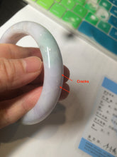Load image into Gallery viewer, 57.2mm certified type A 100% Natural purple/green/yellow(FU LU Shou) Jadeite Jade bangle AS69-4007