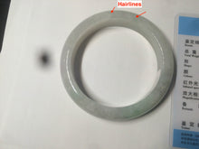Load image into Gallery viewer, 54.9mm certified natural Type A green/yellow/white jadeite jade bangle A107-5051