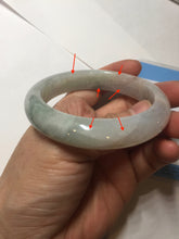 Load image into Gallery viewer, 56.5mm certified 100% natural Type A light green purple red(FU LU SHOU) jadeite jade bangle PC136-9157