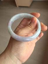 Load image into Gallery viewer, 57.5mm Certified Type A 100% Natural sunny green purple white jadeite Jade bangle BS99-2535