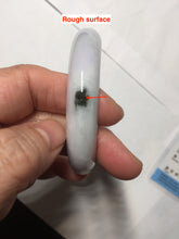 Load image into Gallery viewer, 54.8mm certified 100% natural Type A dark green/purple/white with green floating flowers jadeite jade bangle PB232-2827