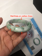 Load image into Gallery viewer, 53.7mm Certified 100% natural Type A sunny green purple jadeite jade bangle BQ33-4150