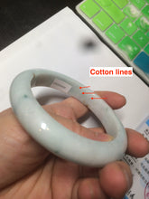 Load image into Gallery viewer, 60.5mm Certified Type A 100% Natural light green/white/brown Jadeite Jade bangle AH81-0428
