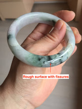 Load image into Gallery viewer, 55.6mm Certified type A 100% Natural sunny green/purple/yellow(Fu LU SHOU) Jadeite bangle BN41-5127