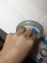 Load image into Gallery viewer, 60mm Certified Type A 100% Natural white/light purple/brown/yellow/gray (FU LU SHOU) Jadeite Jade bangle BF105-8658