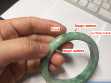 Load image into Gallery viewer, 56.5mm Certified Type A 100% Natural sunny green Jadeite Jade bangle AU7-4441
