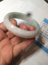 Load image into Gallery viewer, 51.5mm Certified Type A 100% Natural sunny green oval Jadeite Jade bangle AZ131-4139