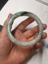 Load image into Gallery viewer, 57mm Certificated sunny green/dark green/white jadeite jade bangle BK119-8242