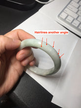 Load image into Gallery viewer, 54.5mm Certified 100% natural Type A sunny green/white jadeite jade bangle BM31-0361