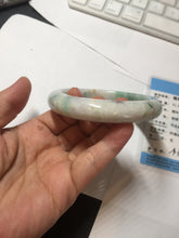 Load image into Gallery viewer, 59.5mm certified Type A 100% Natural light green sunny green red light purple Jadeite Jade bangle BF143-5283