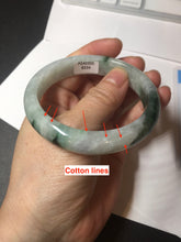 Load image into Gallery viewer, 57mm 100% natural Type A sunny green white purple jadeite jade bangle BN5-8234