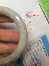 Load image into Gallery viewer, 56.8mm certified 100% natural type A light green/purple/yellow chubby round cut jadeite jade bangle D123-8923